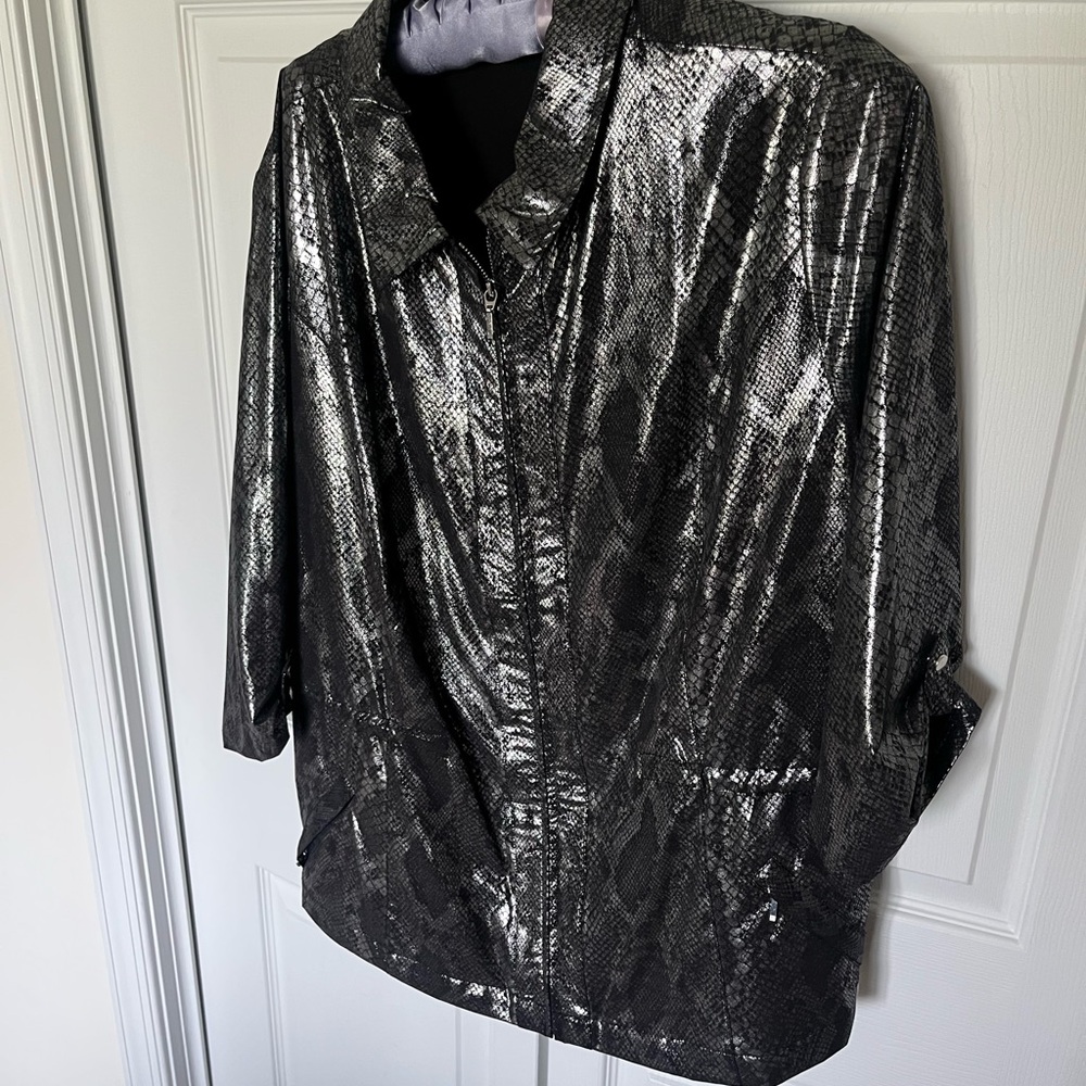 Women's Metallic Utility Jacket